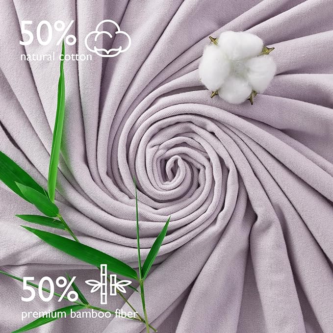 Momcozy Hooded Baby Towel, 2 Pack and Cotton Bath Towel with Hooded, Large 35 X 35 Inch, Baby Towel Set for Boy or Girl,Infant and Kid, Ink Wash Leaves