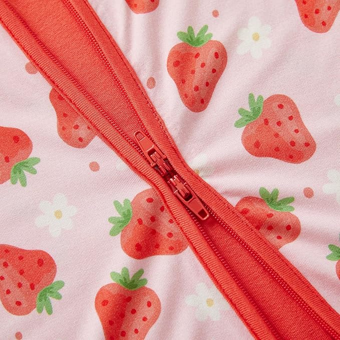 pureborn Baby Boys Girls Sleeper Snug Fit Viscose from Bamboo Pajamas 0-24 Months