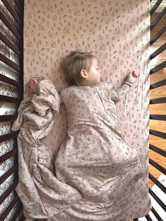 GUNAMUNA günamüna Unisex Baby, Toddler Wearable Blanket, Sleeping Bag Bamboo Rayon, Sleep Sack with Diaper Zipper, 1.0 TOG