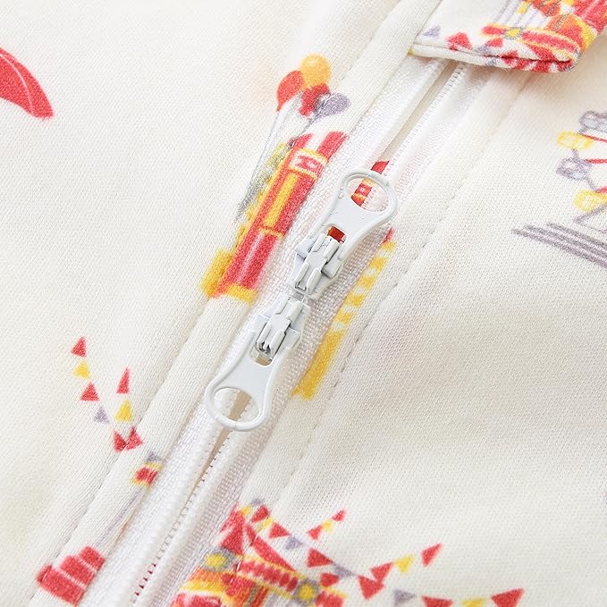 Baby Boy Girl Romper Short Sleeve 100% Cotton Bodysuit Outfits 2 Way Zipper Jumpsuit