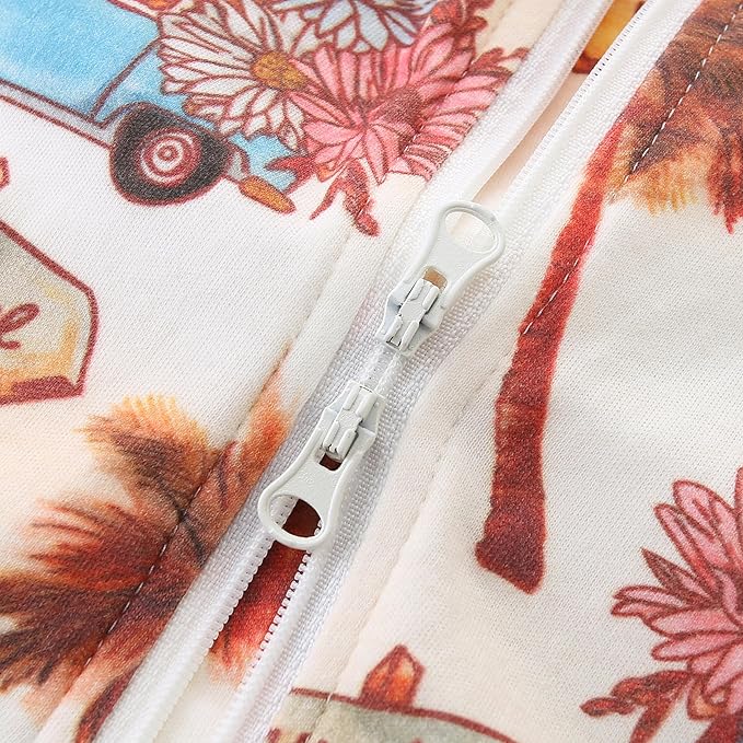 Baby Boy Girl Romper Short Sleeve 100% Cotton Bodysuit Outfits 2 Way Zipper Jumpsuit