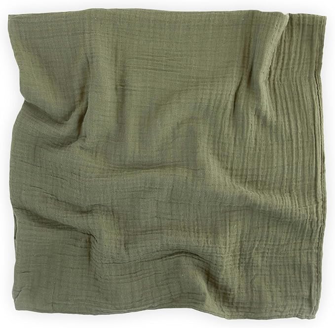 Little Unicorn Premium Cotton Swaddle Baby Blanket | Breathable Fabric | for swaddling, Play, Nursing & More (Fern)