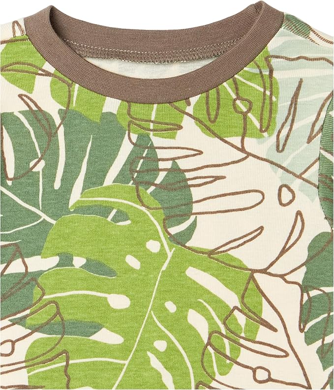 HonestBaby 4 Piece Pajamas Sleepwear Pjs 100% Organic Cotton for Infant Baby and Toddler Boys, Girls, Unisex