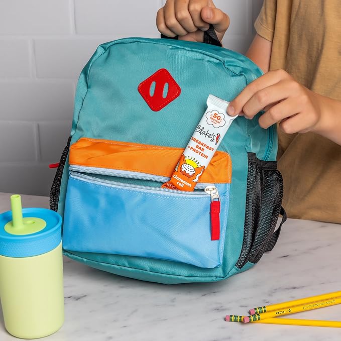 Blake's Seed Based Breakfast Bars with Protein — Cinnamon Roll (24 Count), 5g Clean Plant-Based Protein, Gluten Free, Nut Free, Dairy Free & Vegan, Healthy Snacks for Kids or Adults, School Safe