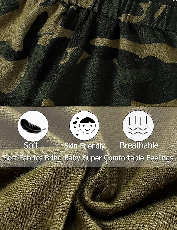 SUNNY PIGGY Baby Boy Clothes Newborn Infant Boys Outfits Romper Hat Pants 3PC Set 0-3 3-6 6-12 12-18 Month Clothing Gift