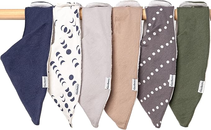 Gerber Unisex Baby Bandana Bibs