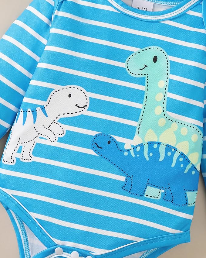 SUNNY PIGGY Baby Boy Clothes Newborn Infant Boys Outfits Romper Hat Pants 3PC Set 0-3 3-6 6-12 12-18 Month Clothing Gift