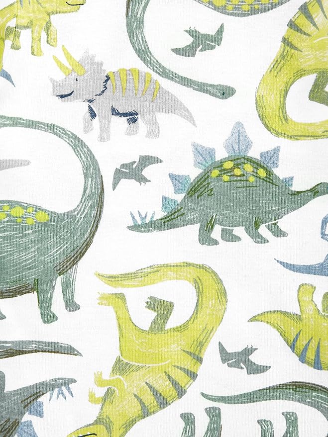 Simple Joys by Carter's Toddlers and Baby Boys' Snug-Fit Footed Cotton Pajamas, Pack of 3