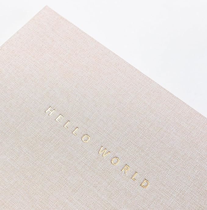 Linen Gender Neutral | Minimalist Keepsake Memory Book Photo Album for Baby Boy or Girl First 5 Years – A Milestone Book to Record Every Event from Birth to Age 5 (Linen)