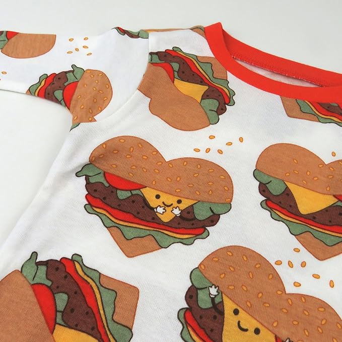 HonestBaby unisex-baby Celebration 2-piece Pajamas Sleepwear Pjs 100% Organic Cotton for Baby, Toddler, Kids