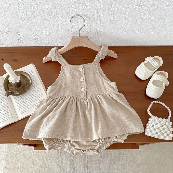 Toddler Baby Girl Summer Floral Sleeveless Romper - Ideal for 3M - 24M