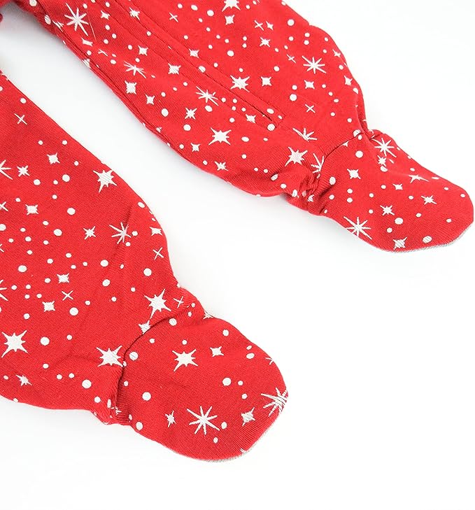 HonestBaby Baby Celebration Sleep & Play Footed One-Piece Pajama Sleeper 100% Organic Cotton