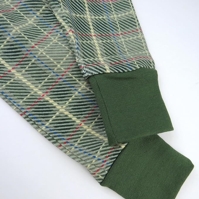 HonestBaby Classics 2-Piece Pajamas Sleepwear Pjs 100% Organic Cotton for Baby, Toddler, Kids