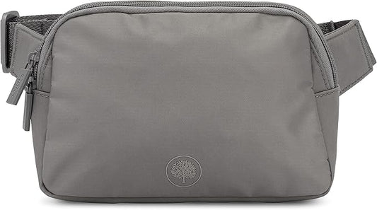 Parker Baby Co. Diaper Belt Bag - Portable Fanny Pack Diaper Bag, Crossbody Bag for Moms - Birch Belt Bag - Gray