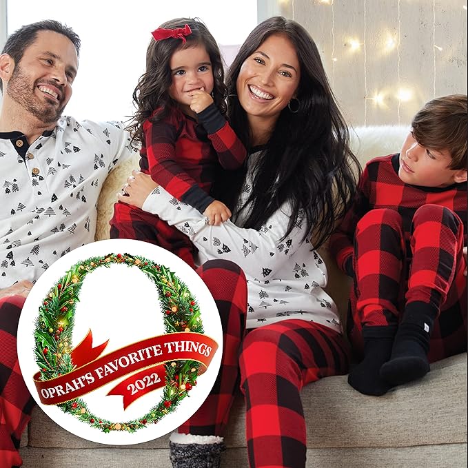 HonestBaby 4 Piece Pajamas Sleepwear Pjs 100% Organic Cotton for Infant Baby and Toddler Boys, Girls, Unisex