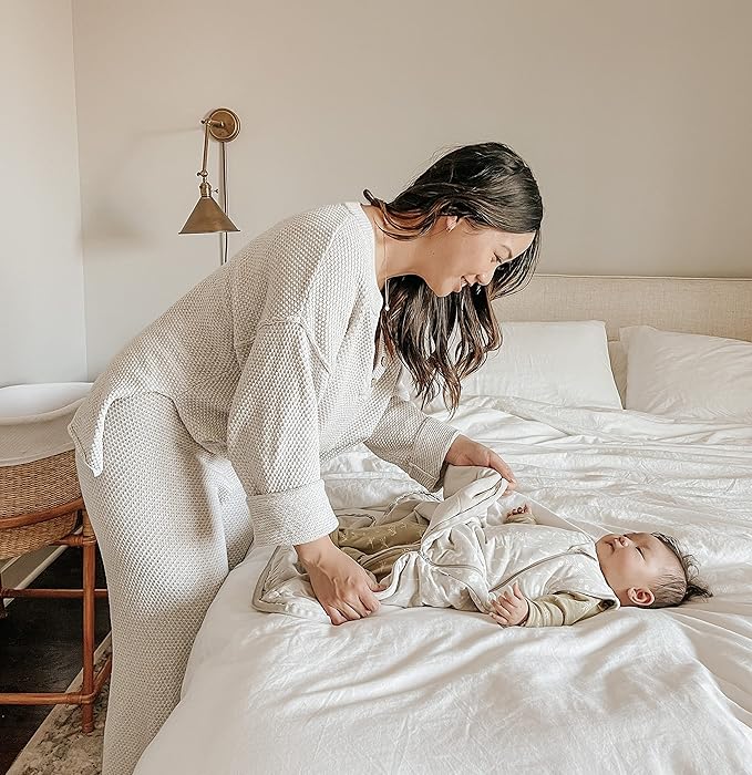 GUNAMUNA günamüna Unisex Baby, Toddler Wearable Blanket, Sleeping Bag Bamboo Rayon, Sleep Sack with Diaper Zipper, 1.0 TOG