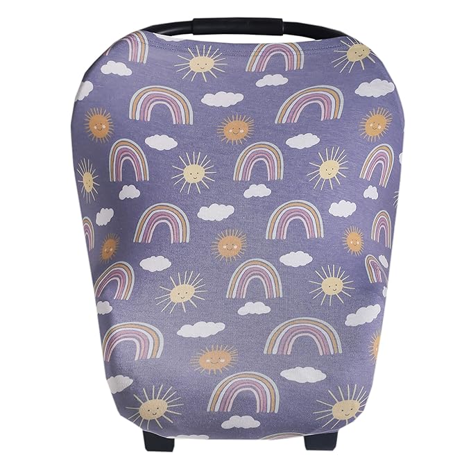 Copper Pearl Multi-Use Cover: Car Seat Covers, Nursing Cover, and Stroller Cover for Sun - Stretchy Fabric, All-Season Use, Stylish Designs, Easy Access for Moms - Hope