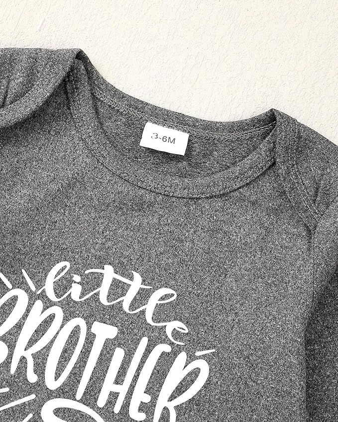 NZRVAWS Newborn Baby Boy Clothes Outfits Letter Prined Romper Pants Set Infant Baby Boy Clothing 0 3 6 9 12 18 Months