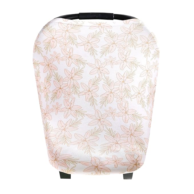 Copper Pearl Multi-Use Cover: Car Seat Covers, Nursing Cover, and Stroller Cover for Sun - Stretchy Fabric, All-Season Use, Stylish Designs, Easy Access for Moms - Kiana