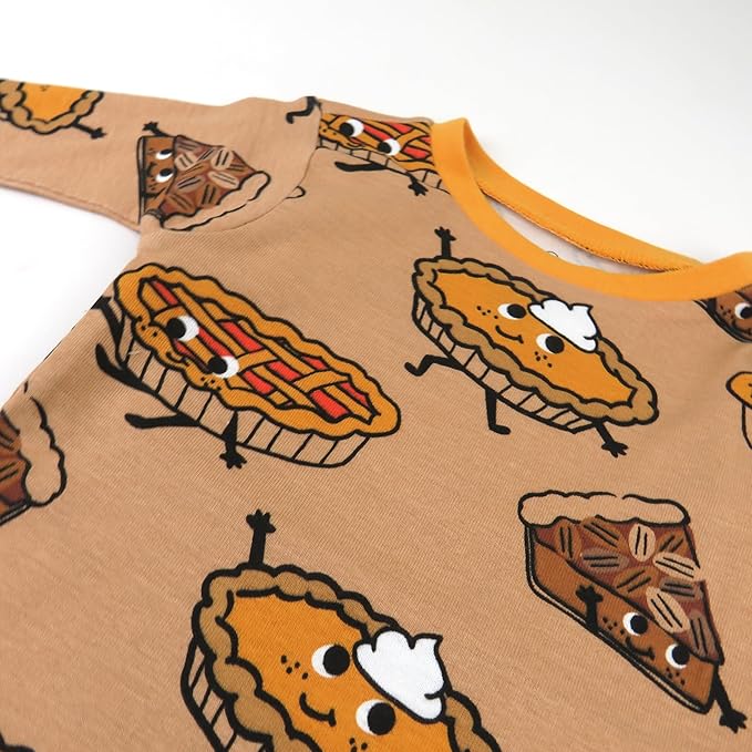 HonestBaby Classics 2-Piece Pajamas Sleepwear Pjs 100% Organic Cotton for Baby, Toddler, Kids