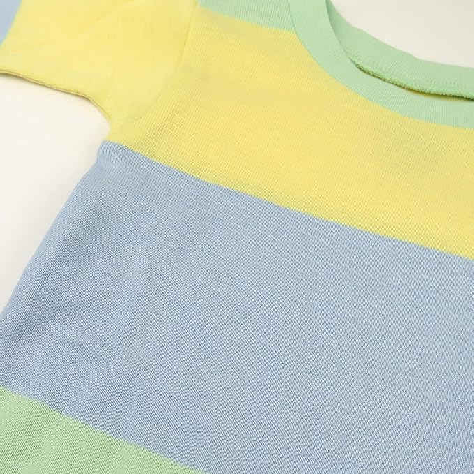 HonestBaby unisex-baby Celebration 2-piece Pajamas Sleepwear Pjs 100% Organic Cotton for Baby, Toddler, Kids