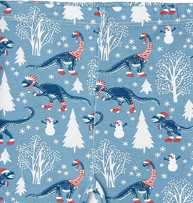 HonestBaby 4 Piece Pajamas Sleepwear Pjs 100% Organic Cotton for Infant Baby and Toddler Boys, Girls, Unisex