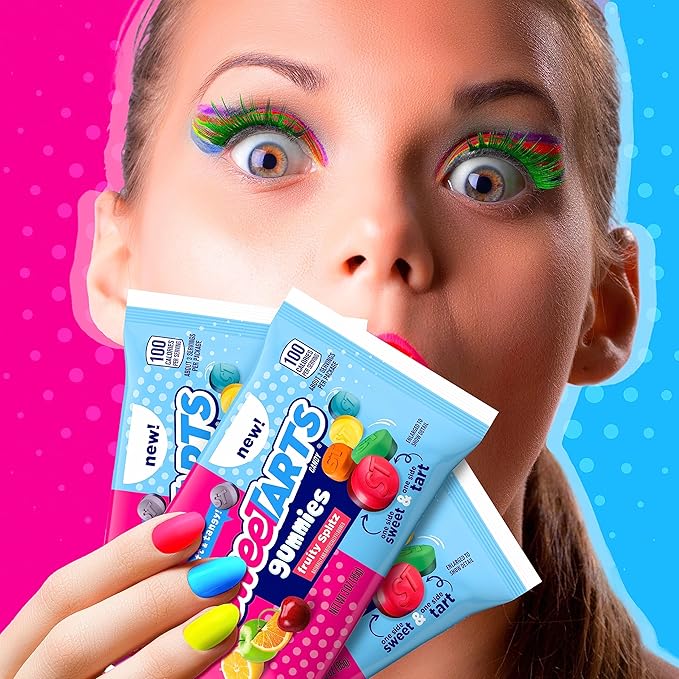 SweeTARTS Gummy Fruity Splitz Candy, 3 Ounce (Pack of 24)