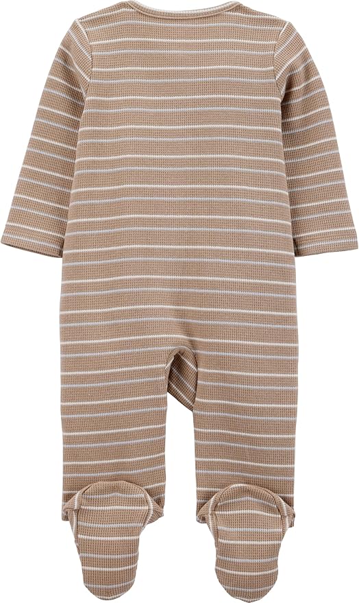 Simple Joys by Carter's Unisex Baby 2-way Zip Thermal Footed Sleep and Play, Pack of 2