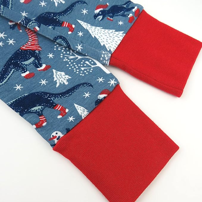 HonestBaby 4 Piece Pajamas Sleepwear Pjs 100% Organic Cotton for Infant Baby and Toddler Boys, Girls, Unisex