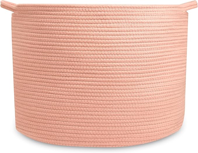 Natemia Rope Storage Basket - 20'x20'x14' Nursery Bin and Toy Organizer, Laundry Basket, Perfect Baby Registry Gift