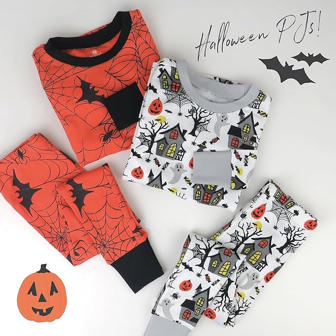 HonestBaby unisex-baby Celebration 2-piece Pajamas Sleepwear Pjs 100% Organic Cotton for Baby, Toddler, Kids