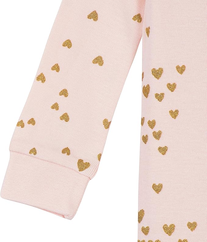 Gerber Baby Girls' 2-Pack Footed Pajamas