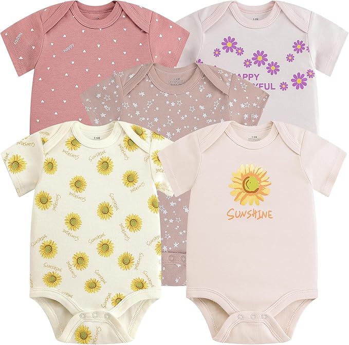 Baby Newborn Layette 10-Piece Sets Cotton Bodysuits Pants Sets for Baby Boys Girls Toddler Unisex Baby Gift Set