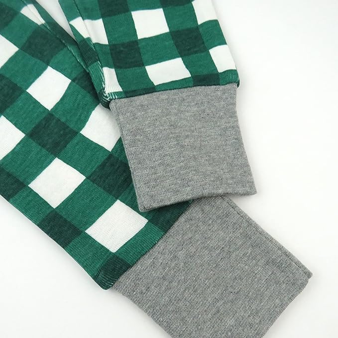 HonestBaby 4 Piece Pajamas Sleepwear Pjs 100% Organic Cotton for Infant Baby and Toddler Boys, Girls, Unisex