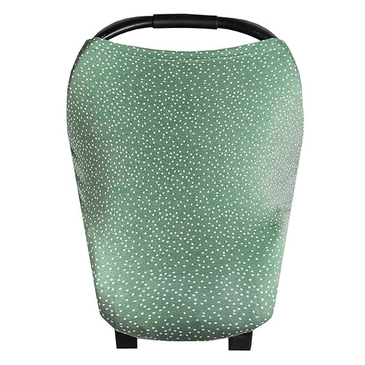 Copper Pearl Multi-Use Cover: Car Seat Covers, Nursing Cover, and Stroller Cover for Sun - Stretchy Fabric, All-Season Use, Stylish Designs, Easy Access for Moms - Juniper