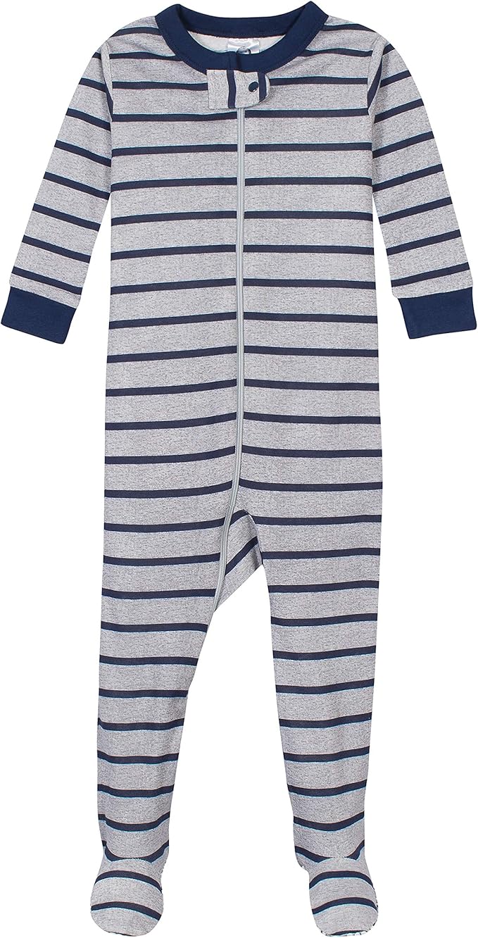 Gerber Baby Boys' 2-Pack Footed Pajamas