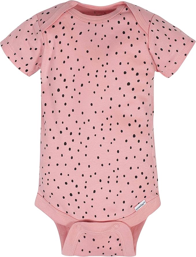 Gerber baby-girls 8-pack Short Sleeve Onesies Bodysuits