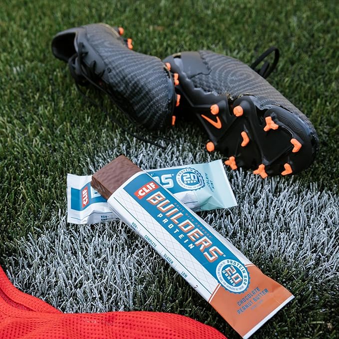 CLIF BUILDERS Protein Bars - Chocolate Mint Flavor - 20g Plant Based Protein - Gluten Free - Non-GMO - Low Glycemic - No Artificial Sweeteners - Value Pack, 2.4 oz. (12 Count)