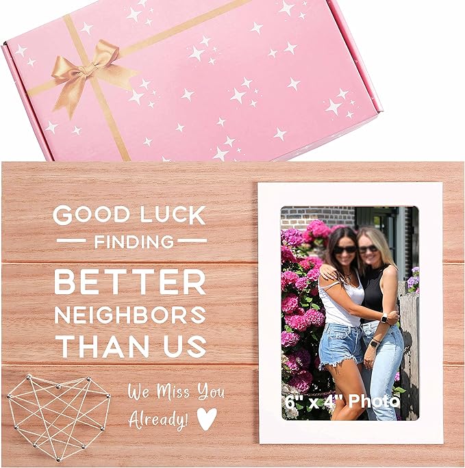 Good Luck Finding Better Neighbors Than Us-Neighbor Moving Away Gift-neighbour Farewell Gift-neighbour Goodbye Present-Funny Neighborhood Present-Picture Frame Photo Frame Present
