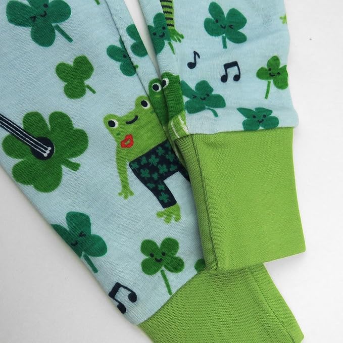 HonestBaby unisex-baby Celebration 2-piece Pajamas Sleepwear Pjs 100% Organic Cotton for Baby, Toddler, Kids