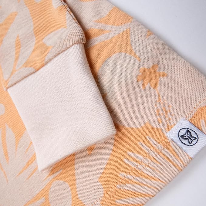 HonestBaby baby-girls 2-piece Pajamas Sleepwear Pjs 100% Organic Cotton for Baby, Toddler, Kids, Girl