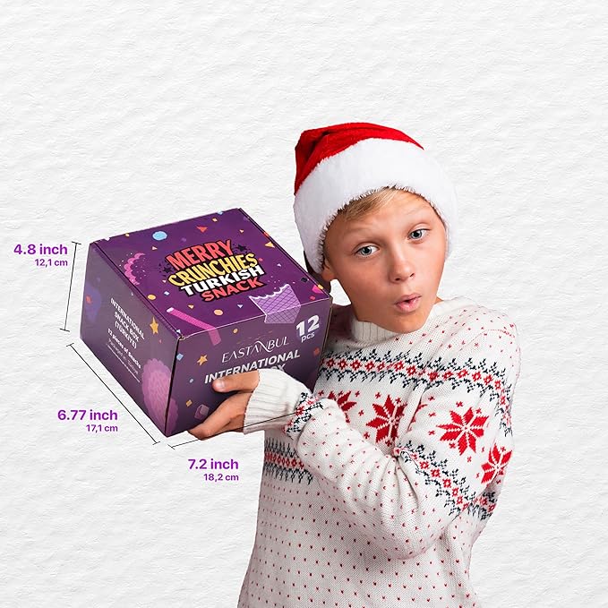 Eastanbul International Snack Box, Premium 12 Full-Size Foreign Snack Box, From Around The World International, Sweet, Savory, Chewy, Crunchy