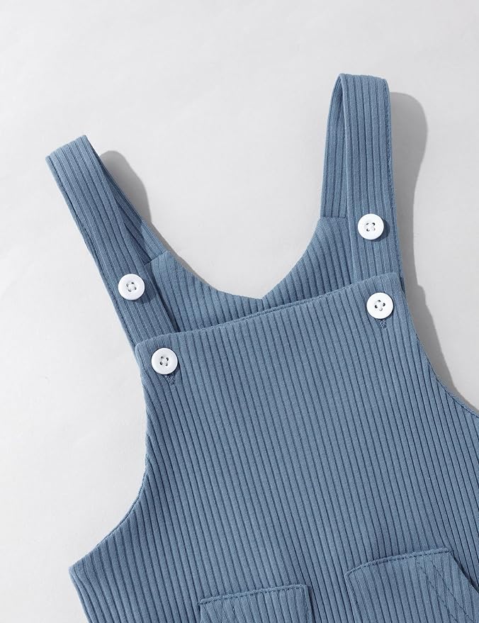 oklady Baby Boy Clothes Stripe Pattern Print Romper Top and Baby Overalls with Hat 0-18 Months Baby Boy Outfits