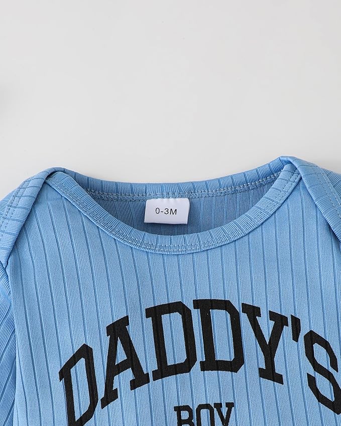 SUNNY PIGGY Baby Boy Clothes Newborn Infant Boys Outfits Romper Hat Pants 3PC Set 0-3 3-6 6-12 12-18 Month Clothing Gift