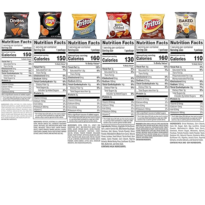 Frito Lay Backyard Barbecue Mix Variety Pack, (Pack of 40)