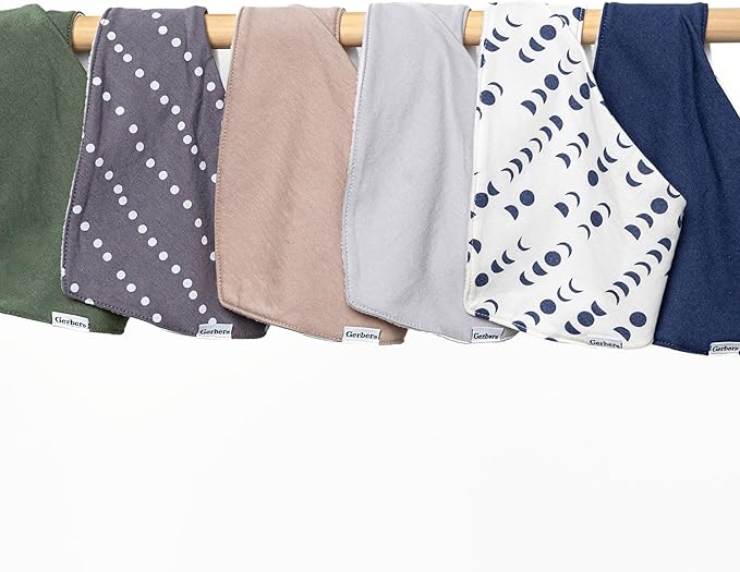 Gerber Unisex Baby Bandana Bibs