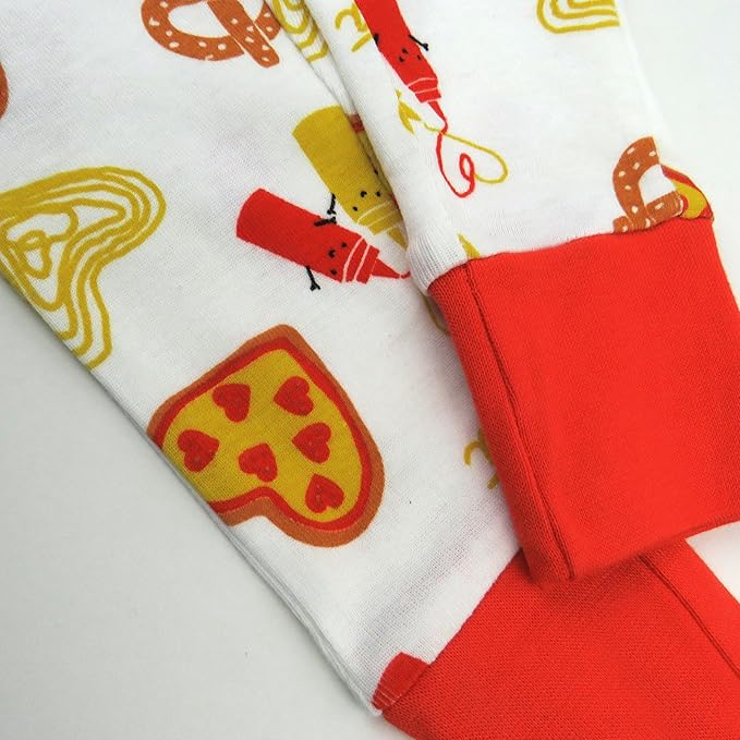 HonestBaby unisex-baby Celebration 2-piece Pajamas Sleepwear Pjs 100% Organic Cotton for Baby, Toddler, Kids