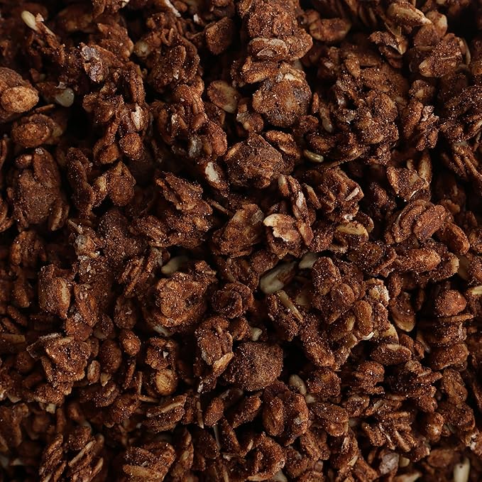 Grandy Organics Dark Chocolate Sea Salt Granola, Certified Organic Granola, Gluten Free, Non-GMO, Certified Kosher, Plant Based Protein, 12oz Each, Pack of 6