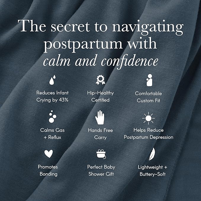 Solly Baby Wrap, Buttery-Soft Baby Carrier Newborn to Toddler 8-25 Lbs., Lightweight & Hands-Free Infant Wrap, Breathable Summer Carrier, Baby Wearing & Postpartum Essential, New Mom Gift, Coastal