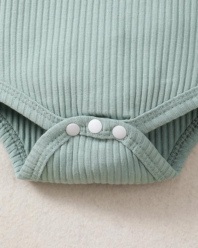 Renotemy Newborn Baby Girl Clothes Outfits Infant Romper Ruffle Floral Pants Cute Toddler Baby Girl Clothes Set